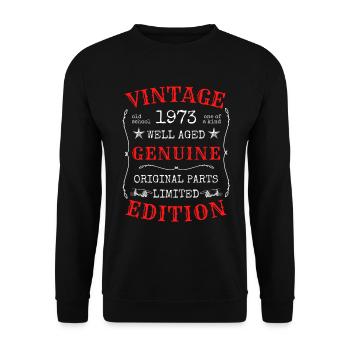 Chemise cadeau 50e anniversaire - Sweat-shirt Unisexe - noir - Devant - Alina (178cm) & Michal (187cm)