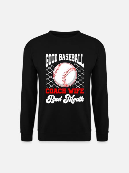 Baseball-Trainerin Ehefrau Berufstätige Mutter - Unisex Pullover - Schwarz