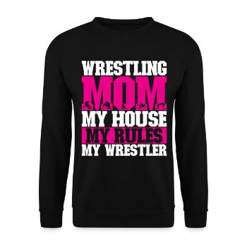 Lutte Maman Lutteuse - Sweat-shirt Unisexe - noir - Devant - Alina (178cm) & Michal (187cm)