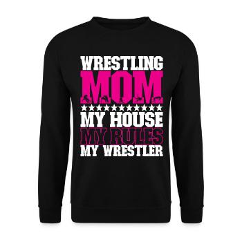 Lutte Maman Lutteuse - Sweat-shirt Unisexe - noir - Devant - Alina (178cm) & Michal (187cm)