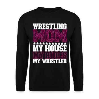 Lutte Maman Lutteuse - Sweat-shirt Unisexe - noir - Devant - Alina (178cm) & Michal (187cm)