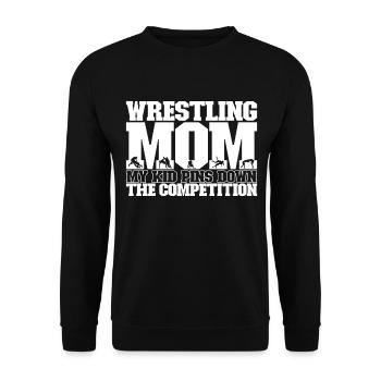 Lutte Maman Lutteuse - Sweat-shirt Unisexe - noir - Devant - Alina (178cm) & Michal (187cm)