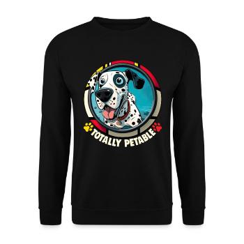 Dog saying Dalmatian design for dog lovers - Unisex Sweatshirt - black - Front - Alina (178cm) & Michal (187cm)