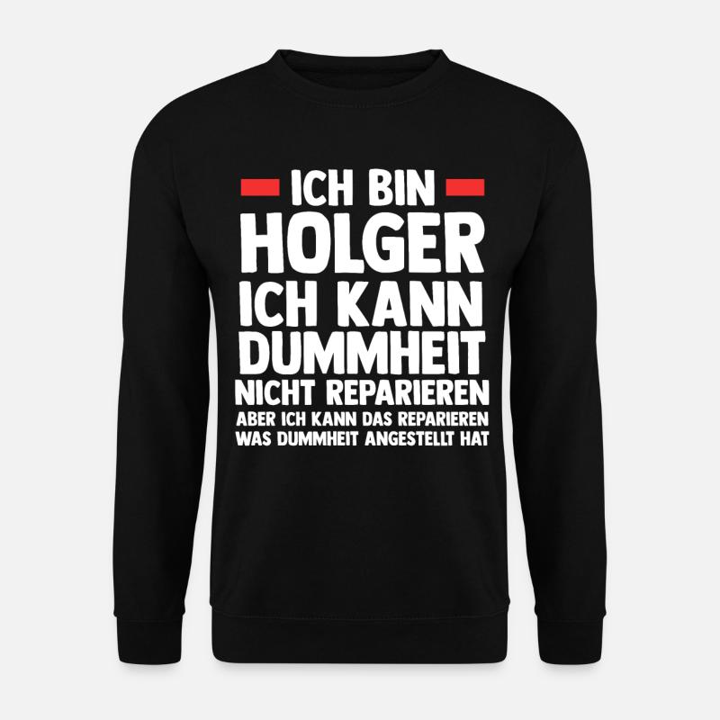 Holger - Unisex Pullover - Schwarz