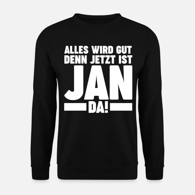 Jan - Unisex Pullover - Schwarz
