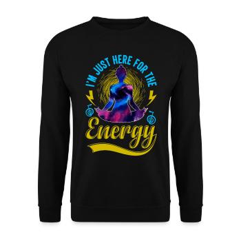 Reiki Praktizierende & Reiki Master - Unisex Pullover - Schwarz - Vorne - Alina (178cm) & Michal (187cm)