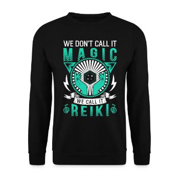 Reiki Praktizierende & Reiki Master - Unisex Pullover - Schwarz - Vorne - Alina (178cm) & Michal (187cm)