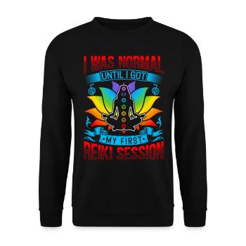 Reiki Praktizierende & Reiki Master - Unisex Pullover - Schwarz - Vorne - Alina (178cm) & Michal (187cm)