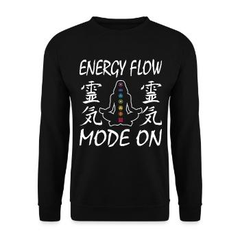 Reiki Praktizierende & Reiki Master - Unisex Pullover - Schwarz - Vorne - Alina (178cm) & Michal (187cm)