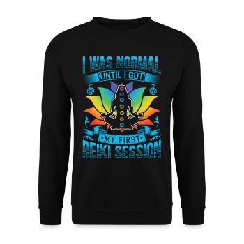 Reiki Praktizierende & Reiki Master - Unisex Pullover - Schwarz - Vorne - Alina (178cm) & Michal (187cm)