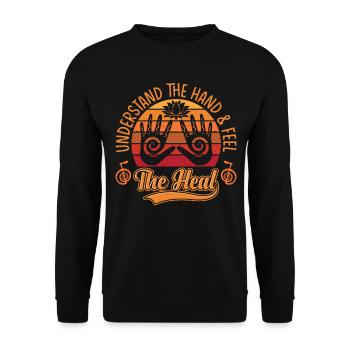 Reiki Praktizierende & Reiki Master - Unisex Pullover - Schwarz - Vorne - Alina (178cm) & Michal (187cm)
