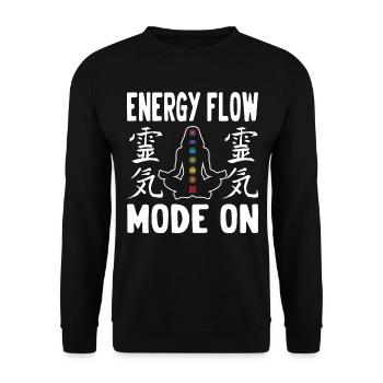 Reiki Praktizierende & Reiki Master - Unisex Pullover - Schwarz - Vorne - Alina (178cm) & Michal (187cm)
