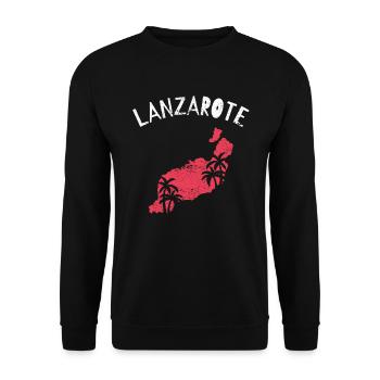 Lanzarote - Unisex Sweatshirt - black - Front - Alina (178cm) & Michal (187cm)