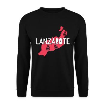 Lanzarote - Unisex Sweatshirt - black - Front - Alina (178cm) & Michal (187cm)