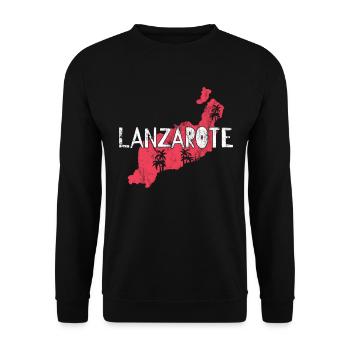 Lanzarote - Unisex Sweatshirt - black - Front - Alina (178cm) & Michal (187cm)