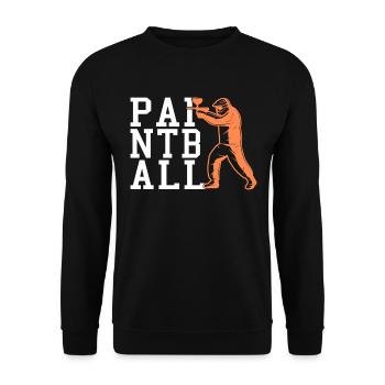 Paintball - Unisex Sweatshirt - black - Front - Alina (178cm) & Michal (187cm)