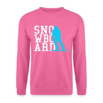 Planche à neige - Sweat-shirt Unisexe - rose - Devant