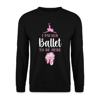 Ballet Danseuse Danse Ballerine - Sweat-shirt Unisexe - noir - Devant - Alina (178cm) & Michal (187cm)