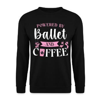Ballet Dancer Dance Girl Ballerina - Unisex Pullover - Schwarz - Vorne - Alina (178cm) & Michal (187cm)