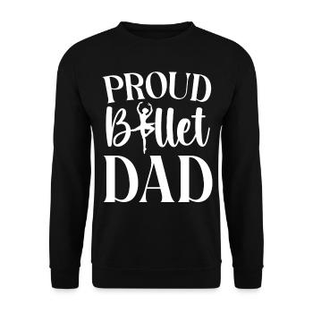 Ballet Dancer Dance Girl Ballerina - Unisex Sweatshirt - black - Front - Alina (178cm) & Michal (187cm)