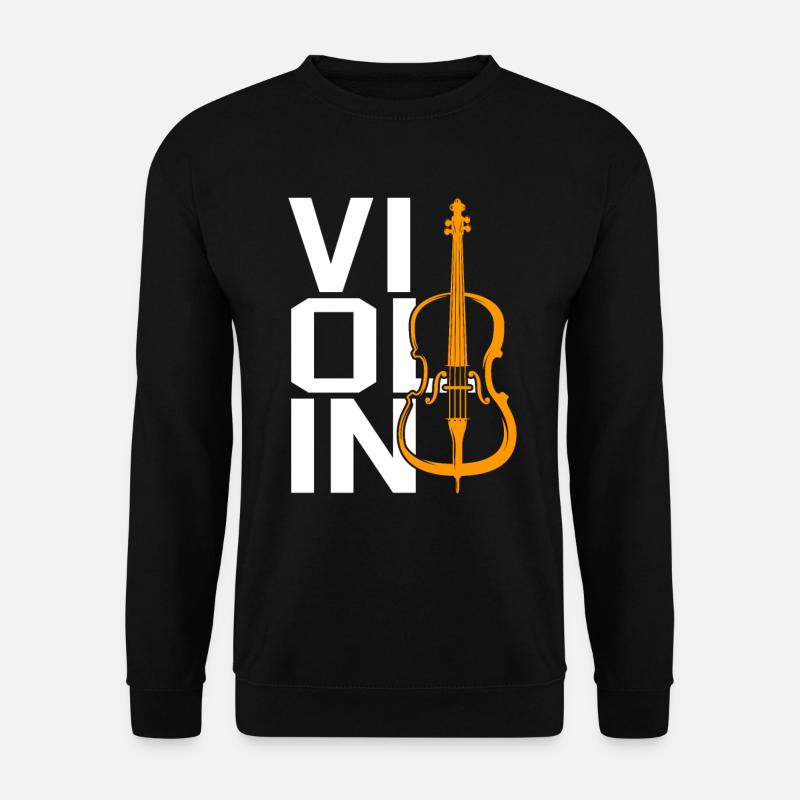 Violine - Unisex Pullover - Schwarz