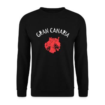 Gran Canaria - Unisex Sweatshirt - black - Front - Alina (178cm) & Michal (187cm)