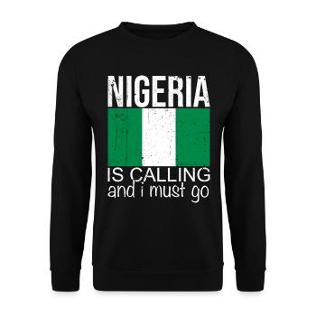Nigéria Dicton - Sweat-shirt Unisexe - noir - Devant - Alina (178cm) & Michal (187cm)