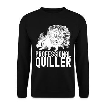 Porc-épic mignon - Sweat-shirt Unisexe - noir - Devant - Alina (178cm) & Michal (187cm)