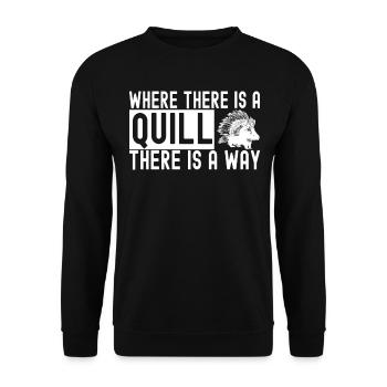 Porc-épic mignon - Sweat-shirt Unisexe - noir - Devant - Alina (178cm) & Michal (187cm)