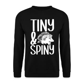 Porc-épic mignon - Sweat-shirt Unisexe - noir - Devant - Alina (178cm) & Michal (187cm)
