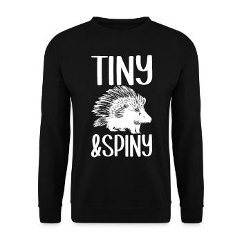 Porc-épic mignon - Sweat-shirt Unisexe - noir - Devant - Alina (178cm) & Michal (187cm)