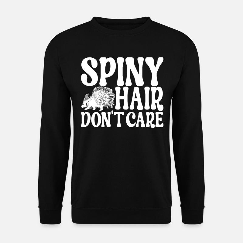Porc-épic mignon - Sweat-shirt Unisexe - noir