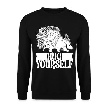 Porc-épic mignon - Sweat-shirt Unisexe - noir - Devant - Alina (178cm) & Michal (187cm)