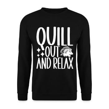 Porc-épic mignon - Sweat-shirt Unisexe - noir - Devant - Alina (178cm) & Michal (187cm)