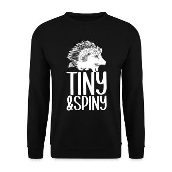 Porc-épic mignon - Sweat-shirt Unisexe - noir - Devant - Alina (178cm) & Michal (187cm)
