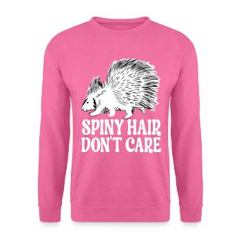Porc-épic mignon - Sweat-shirt Unisexe - rose - Devant
