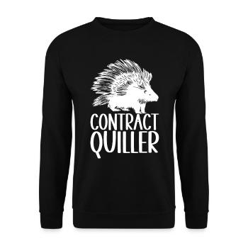 Porc-épic mignon - Sweat-shirt Unisexe - noir - Devant - Alina (178cm) & Michal (187cm)