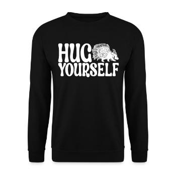 Porc-épic mignon - Sweat-shirt Unisexe - noir - Devant - Alina (178cm) & Michal (187cm)
