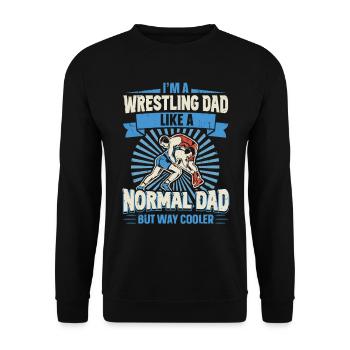 Dans A Wrestling Dad for Wrestlers on Father’s Day - Sweat-shirt Unisexe - noir - Devant - Alina (178cm) & Michal (187cm)
