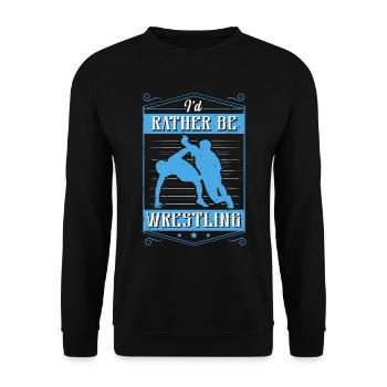 Je préfère être un cadeau de lutte - Sweat-shirt Unisexe - noir - Devant - Alina (178cm) & Michal (187cm)