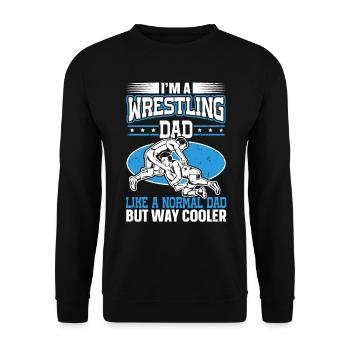 Dans A Wrestling Dad for Wrestlers on Father’s Day - Sweat-shirt Unisexe - noir - Devant - Alina (178cm) & Michal (187cm)