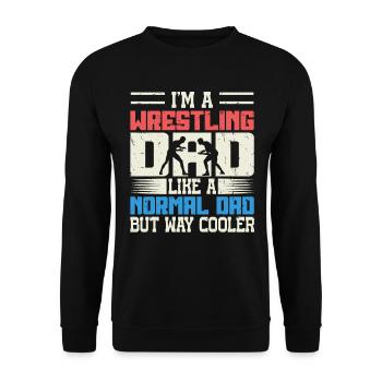Dans A Wrestling Dad for Wrestlers on Father’s Day - Sweat-shirt Unisexe - noir - Devant - Alina (178cm) & Michal (187cm)