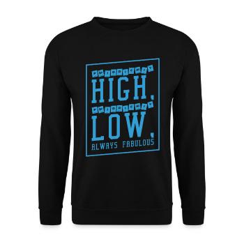 Diabetische Bauchspeicheldrüse - Unisex Pullover - Schwarz - Vorne - Alina (178cm) & Michal (187cm)