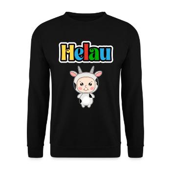 Süßes Karneval Tier, Meenz Helau, party - Unisex Pullover - Schwarz - Vorne - Alina (178cm) & Michal (187cm)