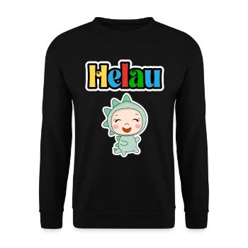 Süßes Karneval Tier, Meenz Helau, party - Unisex Pullover - Schwarz - Vorne - Alina (178cm) & Michal (187cm)