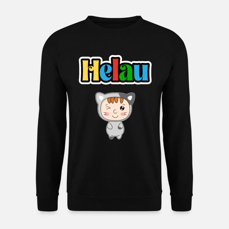 Süßes Karneval Tier, Meenz Helau, party - Unisex Pullover - Schwarz