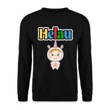 Süßes Karneval Tier, Meenz Helau, party - Unisex Pullover - Schwarz - Vorne - Alina (178cm) & Michal (187cm)