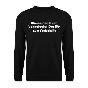 Wissenschaft - Wissenschaft und Technologie: Der - Unisex Pullover - Schwarz - Vorne - Alina (178cm) & Michal (187cm)