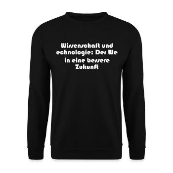 Wissenschaft - Wissenschaft und Technologie: Der - Unisex Pullover - Schwarz - Vorne - Alina (178cm) & Michal (187cm)