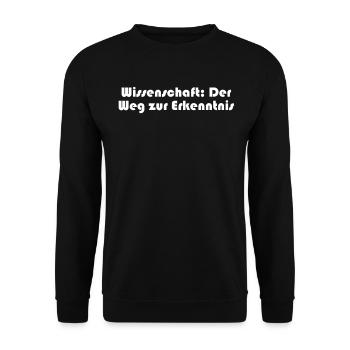 Wissenschaft - Wissenschaft: Der Weg zur - Unisex Pullover - Schwarz - Vorne - Alina (178cm) & Michal (187cm)